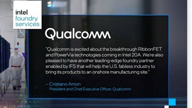 인텔은 2021년 '인텔 액셀러레이티드' 행사에서 퀄컴과 협업 가능성을 제시하기도 했다. (사진=인텔)