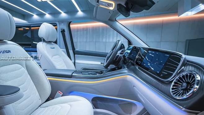 현대차 차세대 스타리아 실내 예상도