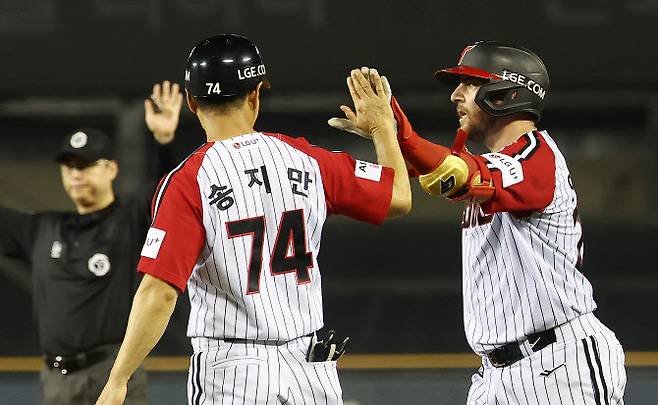 LG 오스틴 ‘좋았어!’(사진=연합뉴스)