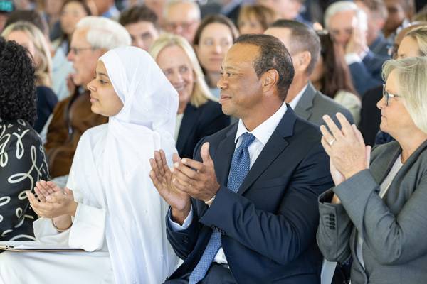 타이거 우즈가 개원식 행사에 참석했다. 사진 제공= PGA