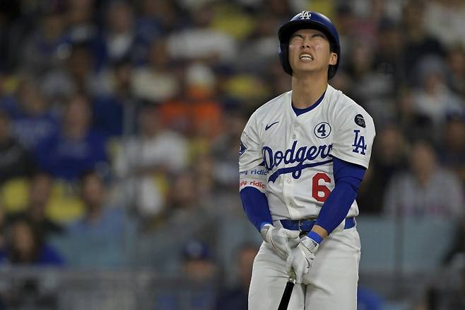 다저스 김혜성은 9일(한국시간) 콜로라도전에서 7번타자 2루수로 선발출전했다. 2타수 무안타 1볼넷으로 침묵했지만, 시즌 13호 도루에 성공하며 눈길을 끌었다.|AP뉴시스