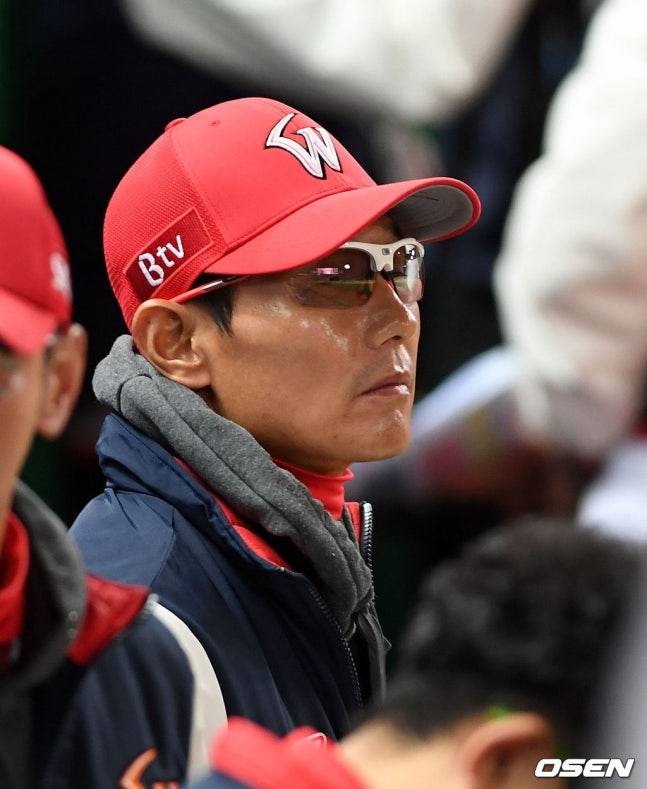 2019년 10월 당시 SK 감독 시절 염경엽.