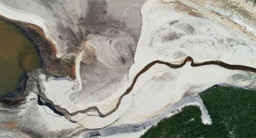 ◇극한 가뭄으로 바닥 드러낸 강릉 오봉저수지