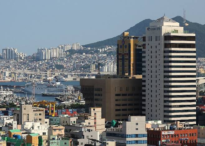 해양수산부 임시 청사가 마련되는 부산 동구 일대. 연합뉴스