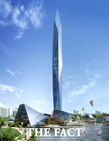 2012년 LH(한국토지주택공사)가 국제공모를 통해 당선작으로 선정한 청라국제도시 시티타워 조감도. /LH
