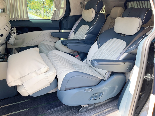 노블클라쎄 L9 2열 VIP 시트. 장우진 기자