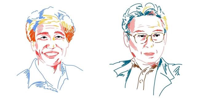 시인 이오덕(왼쪽)과 소설가 김석범