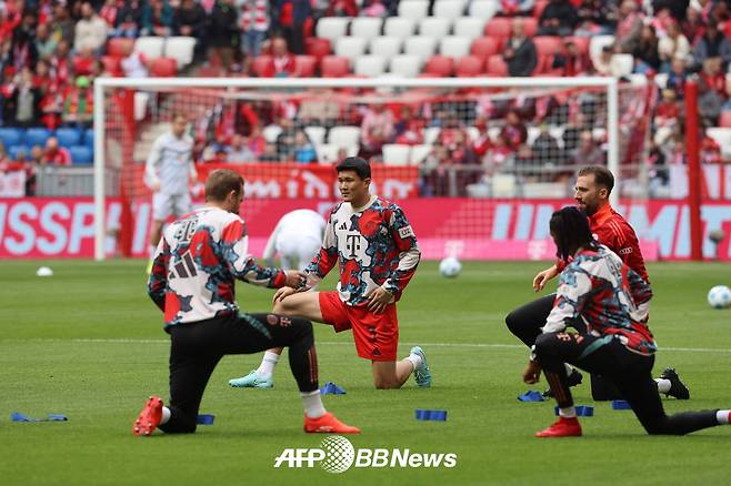 바이에른 뮌헨 김민재(가운데). /AFPBBNews=뉴스1