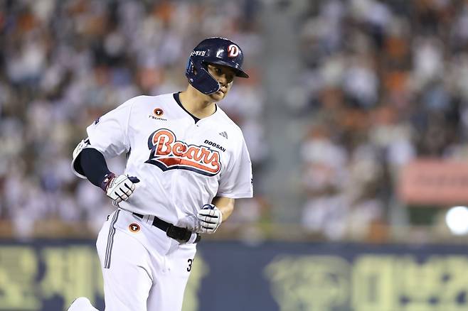 두산 김재환이 15일 1군 엔트리에서 제외됐다. 사진제공|두산 베어스