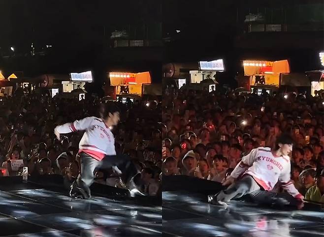 그룹 잔나비 최정훈이 지난 16일 폭우 속에 열린 경희대 축제 무대에서 발생한 사고에 센스 있게 대처해준 관객들에게 감사 인사를 전했다./사진=최정훈 인스타그램