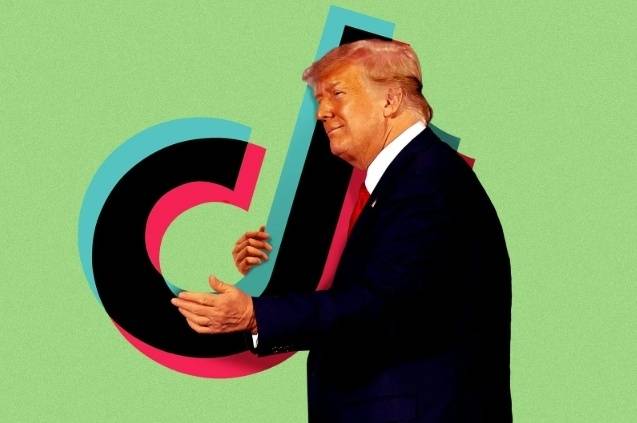 도널드 트럼프 미국 대통령과 틱톡. 자료사진