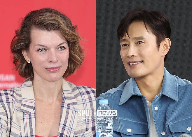 ▲ 밀라 요보비치, 이병헌 ⓒ곽혜미 기자