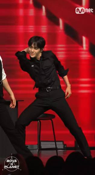 포지션배틀 '배드' 무대 당시 박동규. 해당 무대 직캠 영상화면 캡처. 사진 제공=Mnet
