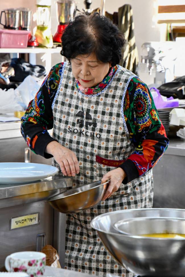 ▲ 나눔의 빵 봉사회장 김명숙 씨