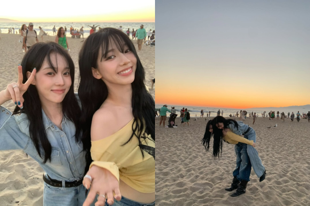 에스파 윈터가 해변에서 찍은 사진을 공개했다. / 윈터 인스타그램