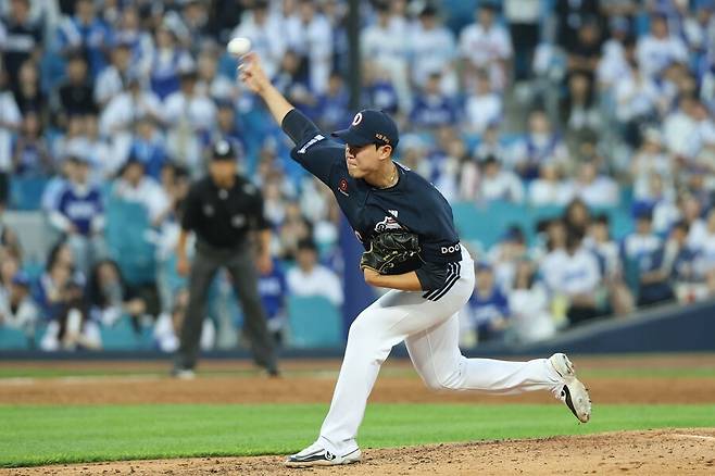 ▲ 김유성은 올 시즌 1,2군을 오갔지만 확실한 눈도장을 받지 못한 채 1년을 보냈다 ⓒ두산베어스