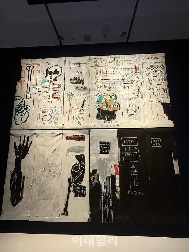 장 미셸 바스키아 ‘육체와 영혼’(Flesh and Spirit, 1982~1983). (사진=장병호 기자)