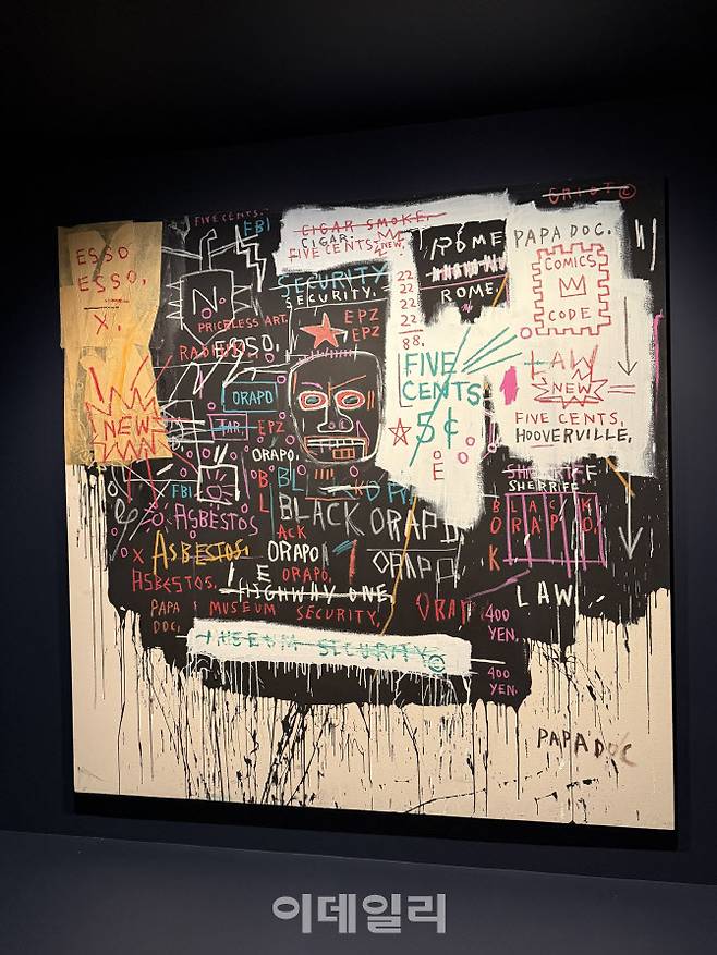 장 미셸 바스키아 ‘뮤지엄 시큐리티(브로드웨이 붕괴)’(Museum Security(Broadeay Meltdown), 1983). (사진=장병호 기자)