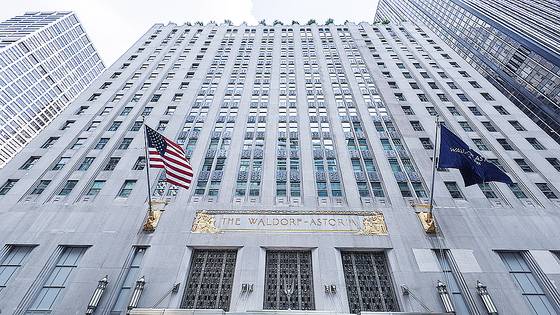 미국 뉴욕의 월도프 아스토리아 호텔. 로이터=연합뉴스
