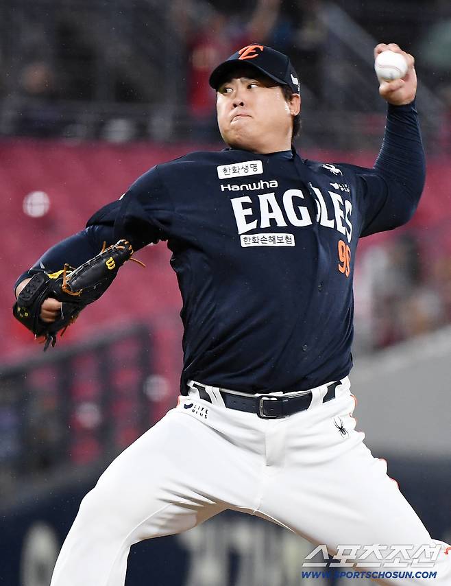 17일 광주 기아챔피언스필드에서 열린 한화-KIA전. 한화 선발 투수로 마운드에 오른 류현진. 광주=정재근 기자 cjg@sportschosun.com/2025.9.17/