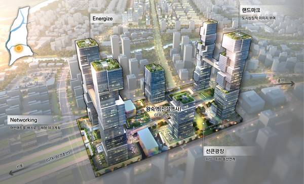 GTX특별계획구역 조감도.