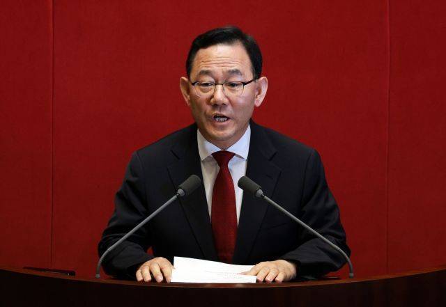 국민의힘 소속 주호영 국회 부의장. 연합뉴스