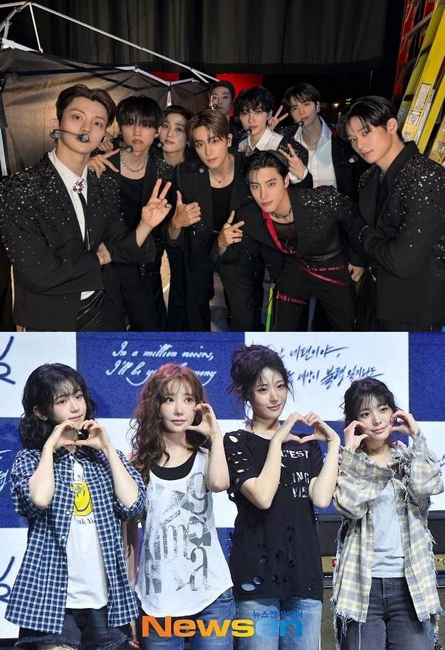 더보이즈(원헌드레드), QWER(뉴스엔DB)