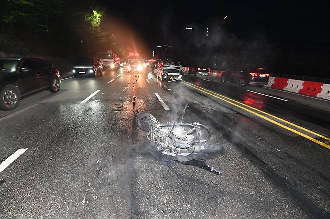 사고 현장 (사진 출처: 서울 금천소방서)