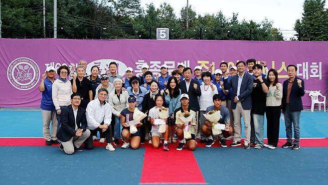 공동 3위 시상식 단체 기념 사진