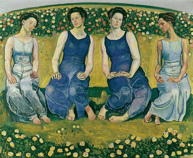 페르디난드 호들러, 성스러운 시간, 캔버스에 유채, 취리히 쿤스트하우스