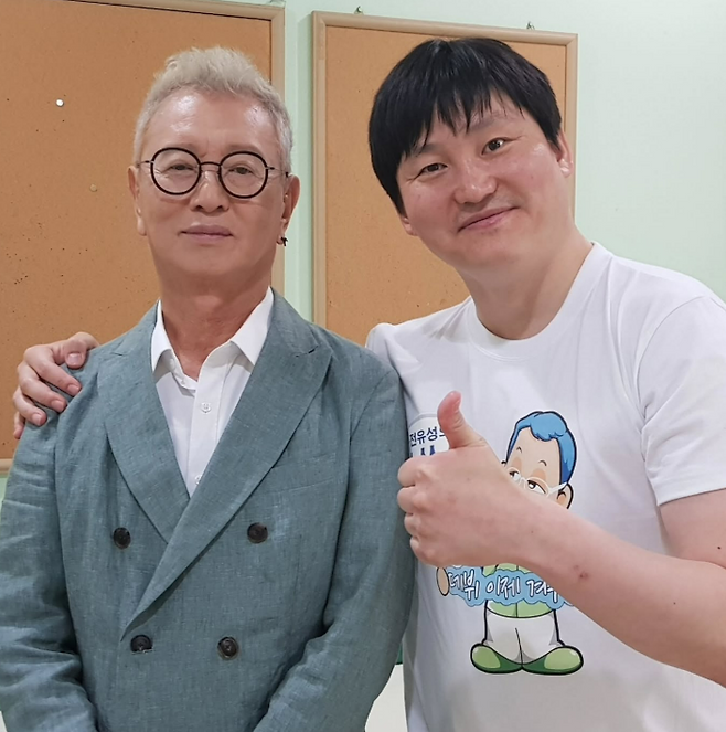 ▲ 전유성(왼쪽), 김대범. 출처| 김대범 SNS