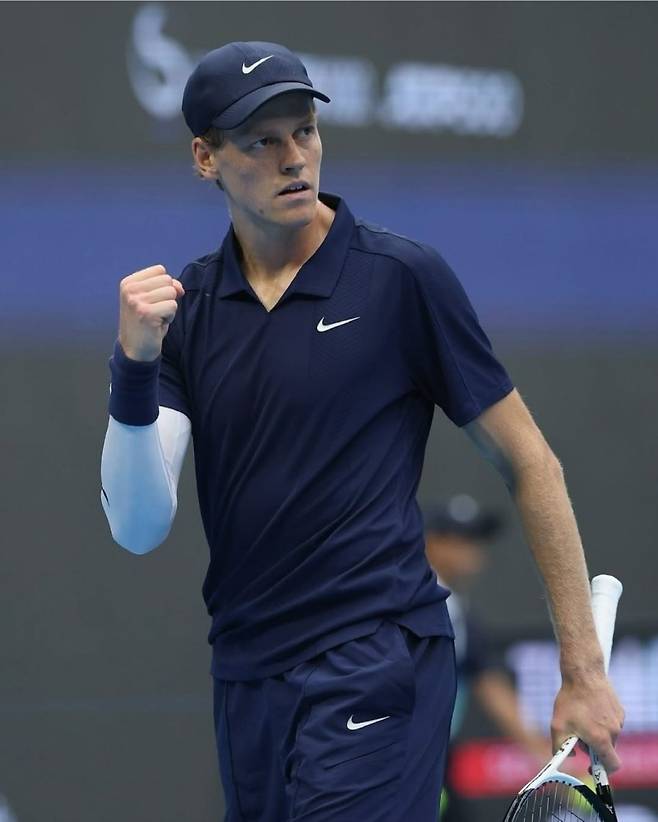 야니크 시너의 베이징 ATP 500 16강전 모습. 사진/ATP 투어