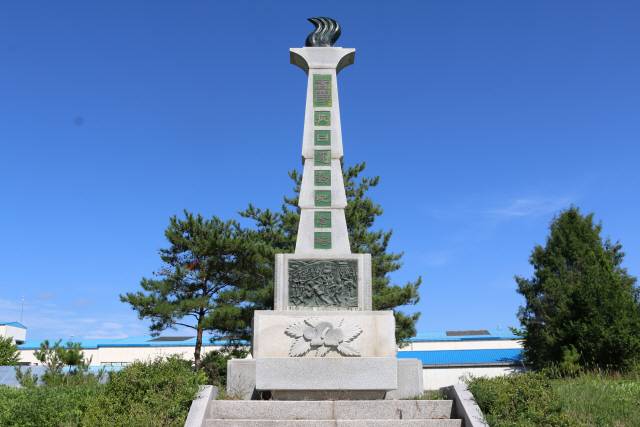 ▲ 강원생명과학고 내에 조성돼 있는 춘천농업학교 항일학생운동 기념탑. 1995년 8월 만들어졌다. 국가보훈부 제공