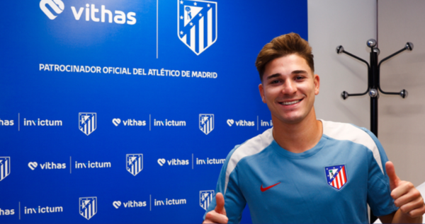 훌리안 알바레스(아틀레티코마드리드). 아틀레티코마드리드 공식 홈페이지 캡처