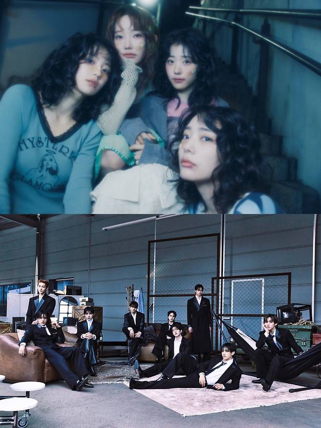 QWER, 더보이즈. (사진=프리즘필터, 원헌드레드 제공)