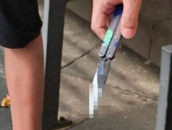 아파트 놀이터에서 장난감 칼로 초등학생들을 위협하는 중학생을 제지했다가 되레 부모로부터 질책받았다는 누리꾼 사연이 화제다. 사진은 중2 남학생이 가지고 놀던 장난감 칼의 모습. /사진=보배드림 인스타그램 캡처