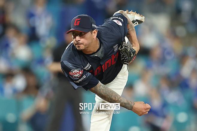 ▲ KBO리그에서의 마지막 경기에서 최고투를 선보인 빈스 벨라스케즈 ⓒ곽혜미 기자