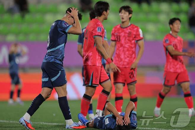 한국 U20 대표팀이 파라과이와 비겼다. ⓒ AFP=뉴스1