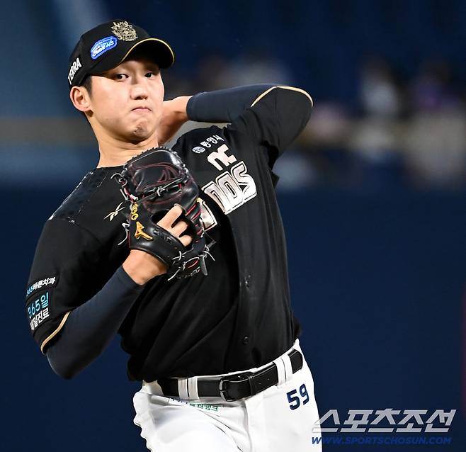 18일 창원NC파크에서 열린 삼성과 NC의 경기, NC 선발투수 구창모가 역투하고 있다. 창원=허상욱 기자wook@sportschosun.com/2025.09.18/