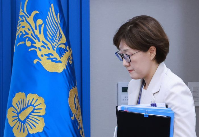 김현지 총무비서관. 대통령실통신사진기자단