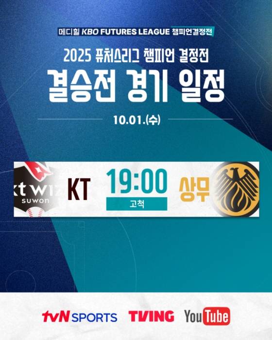 KT 퓨처스 팀과 상무의 퓨처스리그 챔피언결정전 일정 안내문. /그래픽=KBO 제공