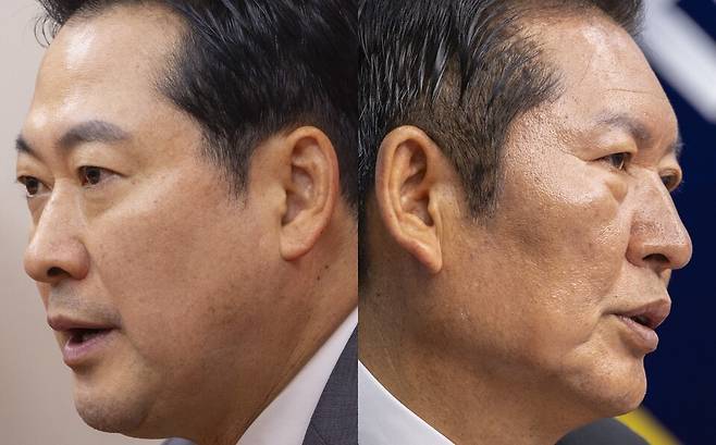 장동혁 국민의힘 당대표(왼쪽)와 정청래 더불어민주당 당대표 ⓒ 연합뉴스