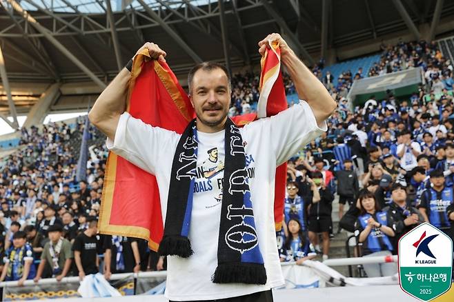 인천 유나이티드 외국인 공격수 스테판 무고사. /사진=한국프로축구연맹 제공