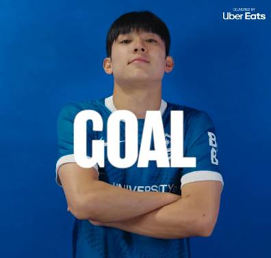 2일(한국시간) 영국 포츠머스의 프래턴 파크에서 열린 2025~2026시즌 잉글랜드챔피언십(2부리그) 8라운드에서 득점을 기록한 양민혁. /사진=포츠머스 공식 사회관계망서비스(SNS) 영상 갈무리