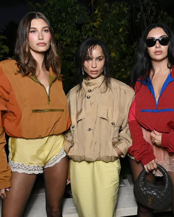 헤일리 비버, 조 크라비츠, 찰리 XCX./소셜미디어