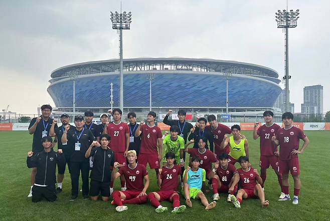 ▲ 경일대학교 KIU스포츠단 축구부가 중국 대련에서 열린 제3회 국제대학스포츠연맹(FISU) 세계대학축구월드컵에서 최종 7위를 차지하는 성과를 거뒀다. 경일대.
