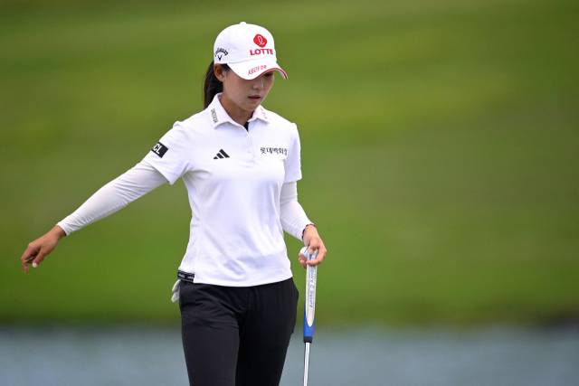 1타 차 공동 2위에 올라 있는 황유민. 사진 제공=대홍기획