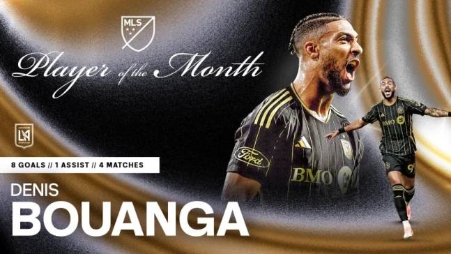 2025 MLS 9월 이달의 선수 드니 부앙가. MLS 공식 홈페이지