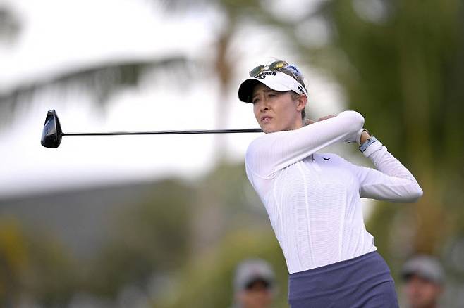 세계랭킹 2위 넬리 코르다가 부상으로 국가대항전인 LPGA 투어 한화 라이프플러스 인터내셔널 크라운 출전을 포기했다. 사진=AFPBBNews