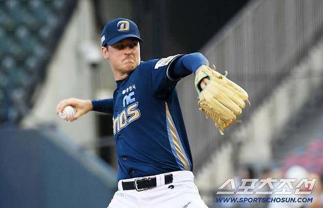 14일 잠실구장에서 열린 두산 베어스와 NC 다이노스의 경기. NC 라일리가 역투하고 있다. 잠실=박재만 기자 pjm@sportschosun.com/2025.08.14/